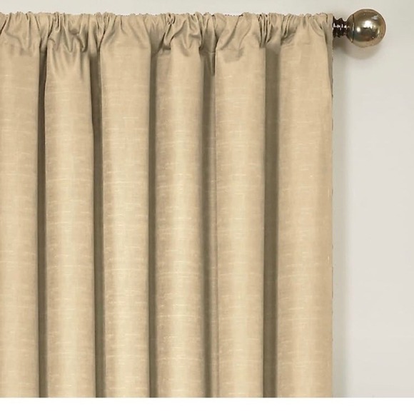 ECLIPSE Kendall Modern Blackout Thermal Rod Pocket Window Curtain for Bedroom or - Picture 3 of 8